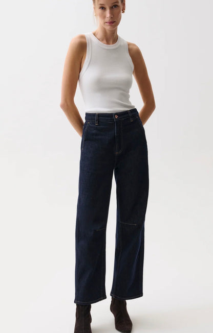 Beau Seamed Crescent Denim