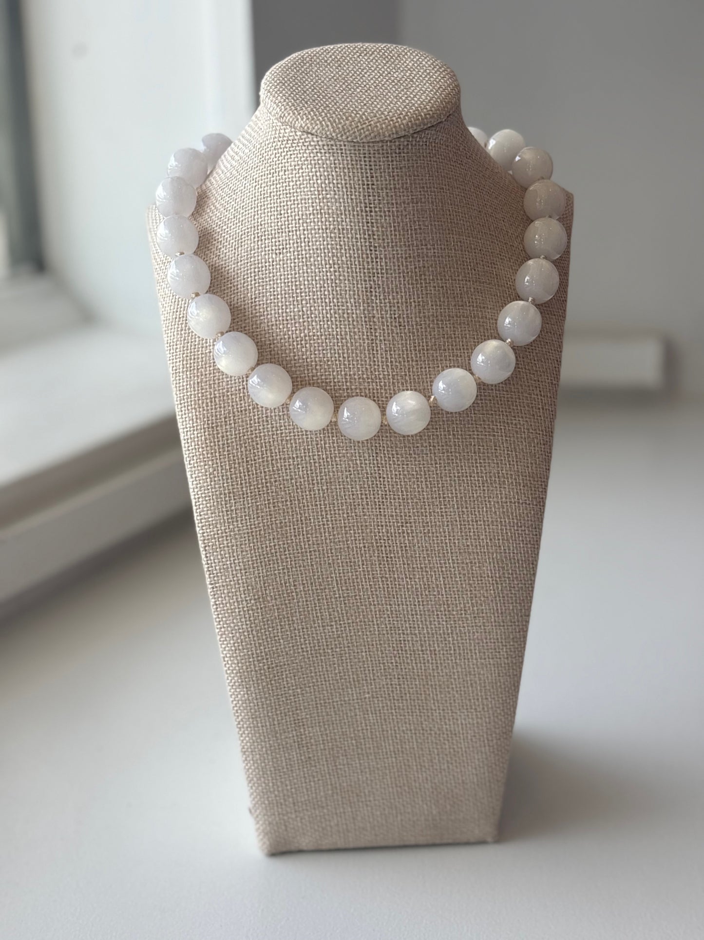Clear Beaded Necklace