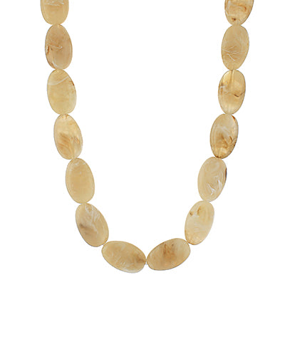 Natural Acrylic Bead Necklace