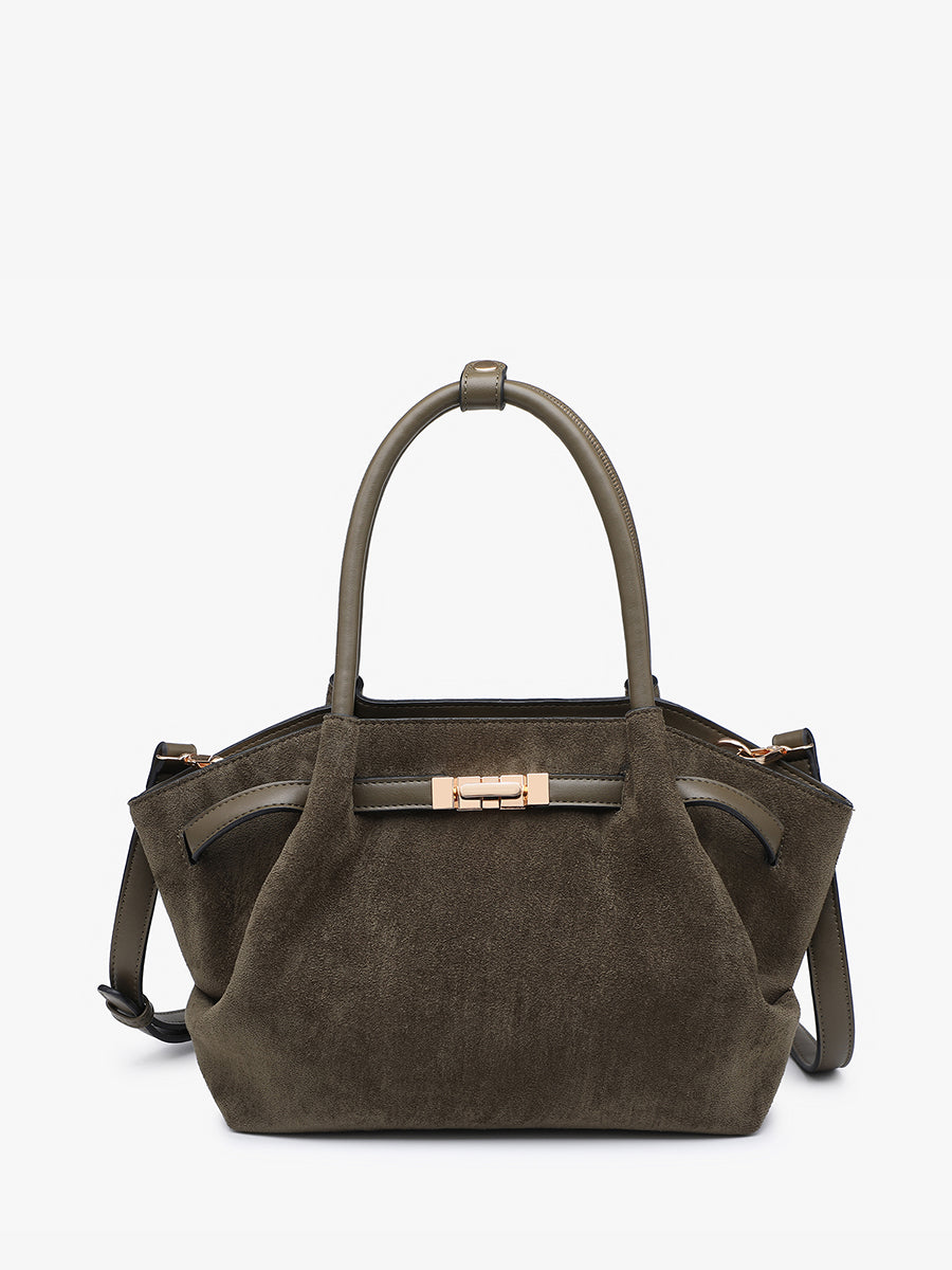 Lucia Bag Olive Suede