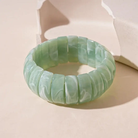 Green Vintage Acrylic Bracelet