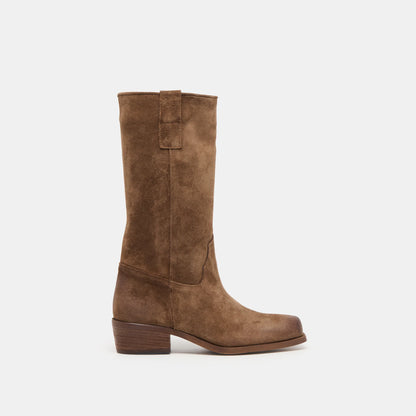 Romie Chocolate Suede Boot
