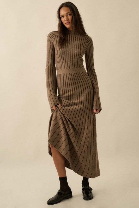 Bell Sleeve Sweater Dress