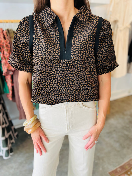 Animal Print Blouse