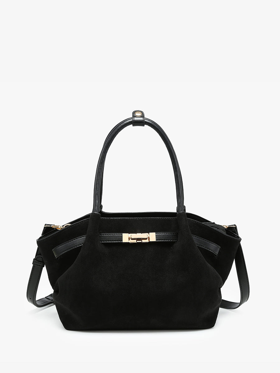 Lucia Bag Black Suede