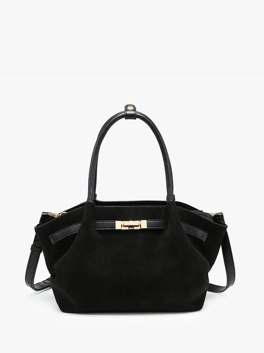 Lucia Bag Black Suede