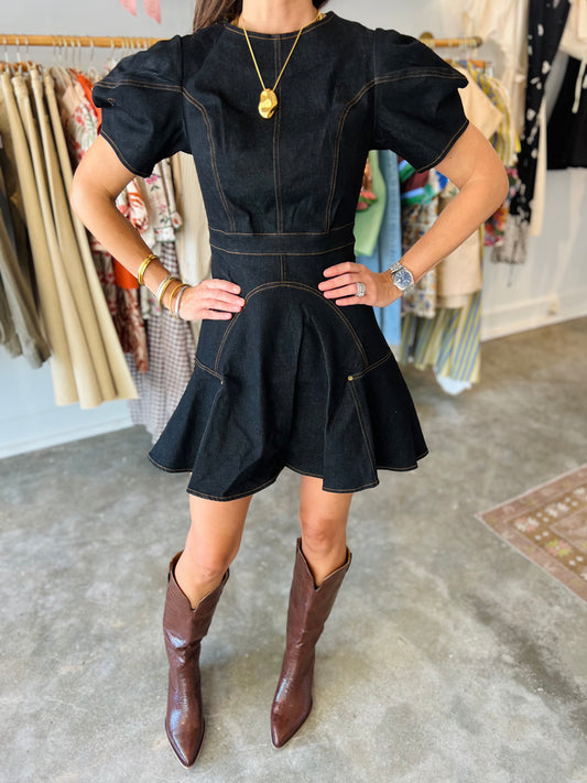 Denim Detail Dress