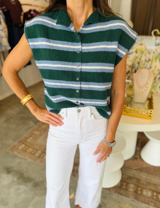 Green Sleeveless Sweater