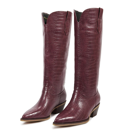 The LeAnn Boot in Dark Cherry