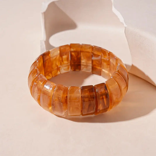 Coffee Vintage Acrylic Bracelet