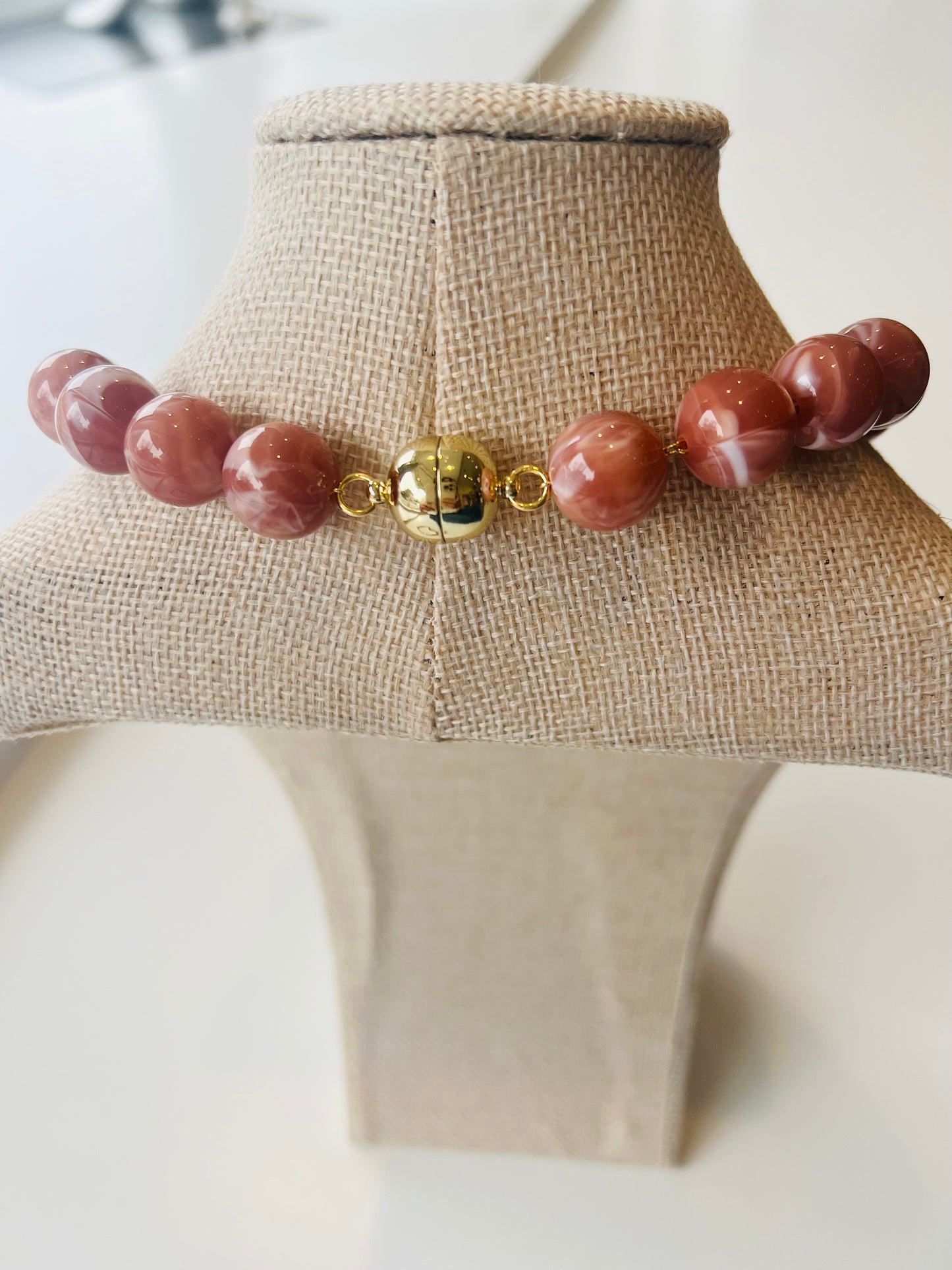 Mauve II Beaded Necklace