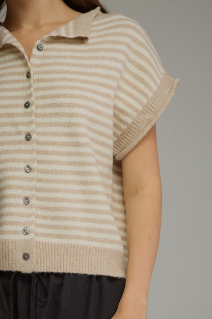 Taupe Sweater Vest