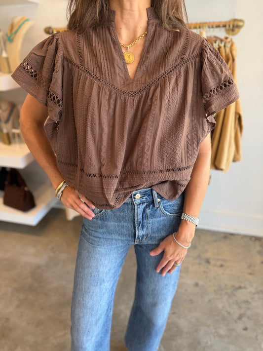 Mocha Flutter Top