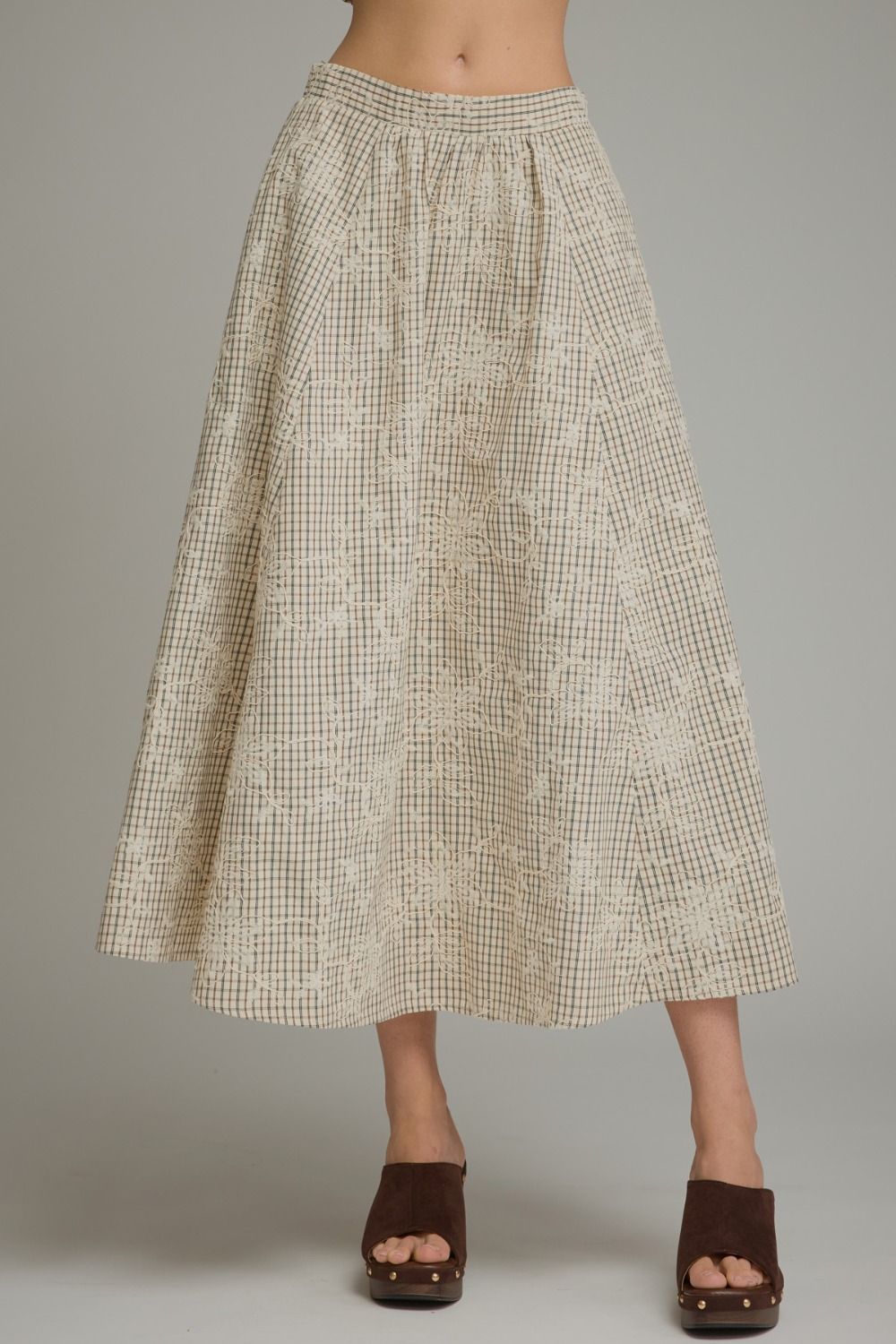 Ecru Midi Skirt