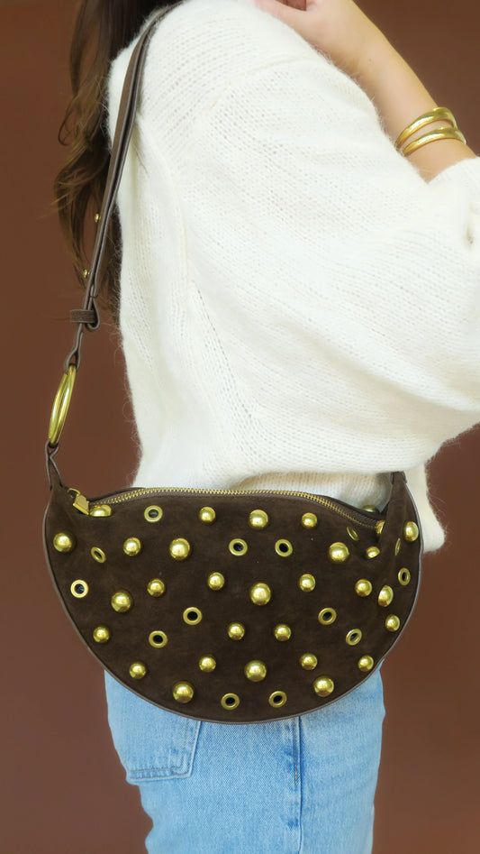 Maeve Studded Brown Bag
