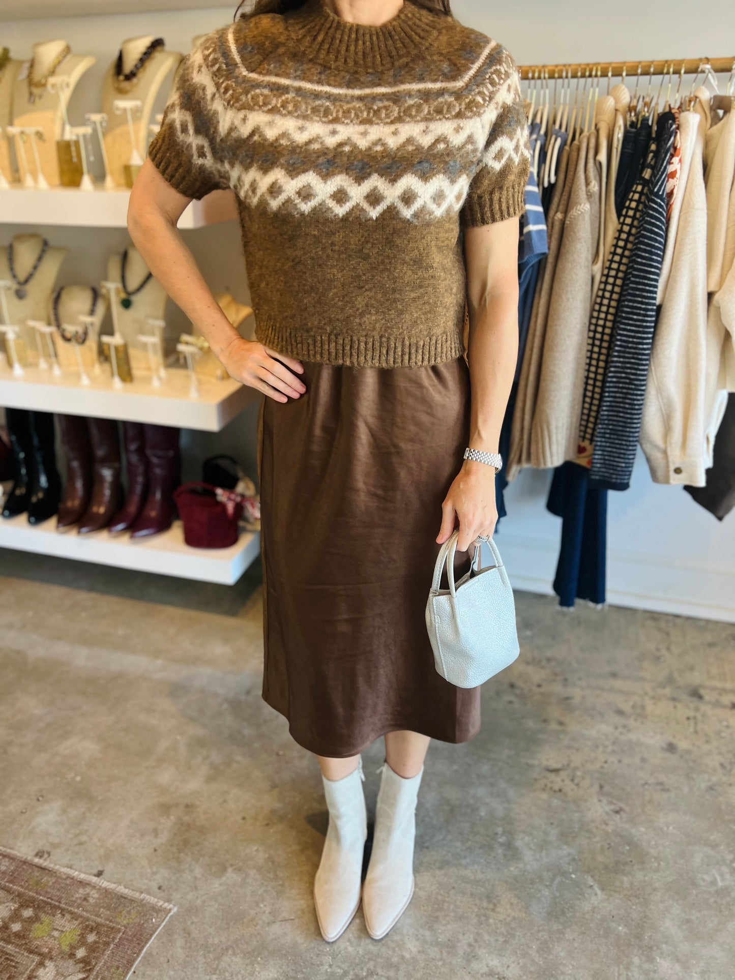 Brown Khy Sweater Combo