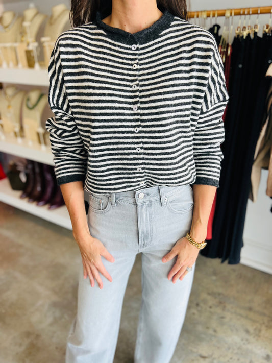 Charcoal Piper Cardi
