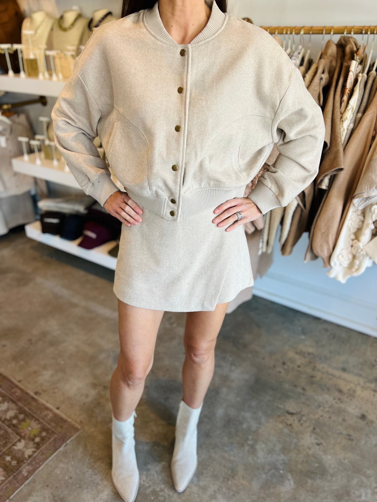 Herringbone Skort Set