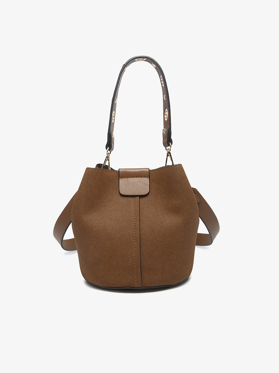 Farrah Bag Brown Suede