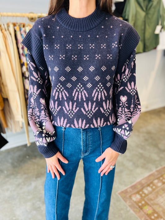 Knit Printed Sweater