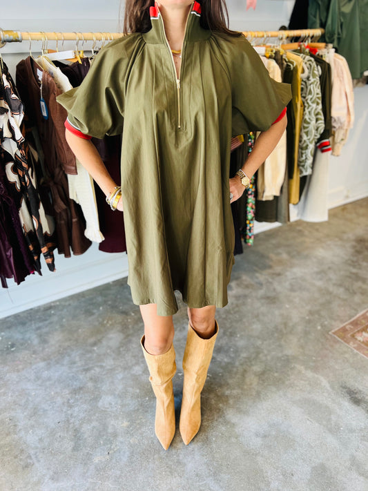 Olive Detail Dress