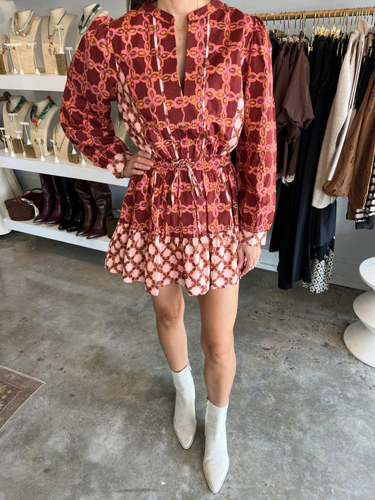 Pink Trellis Dress
