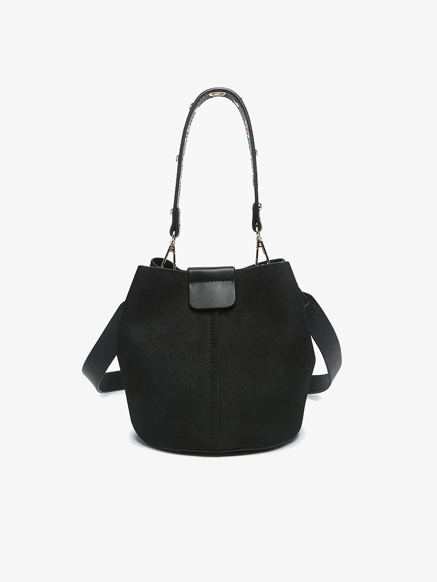 Farrah Bag Black Suede
