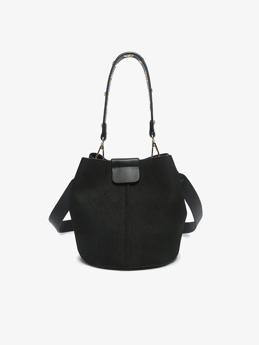 Farrah Bag Black Suede