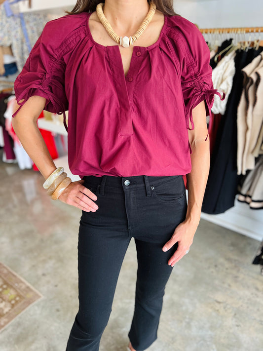 Cherry Detail Top