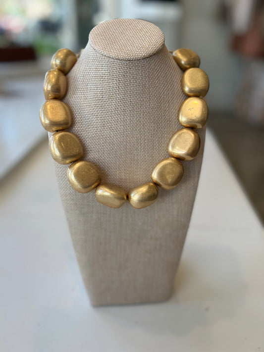 Nugget Gold Necklace