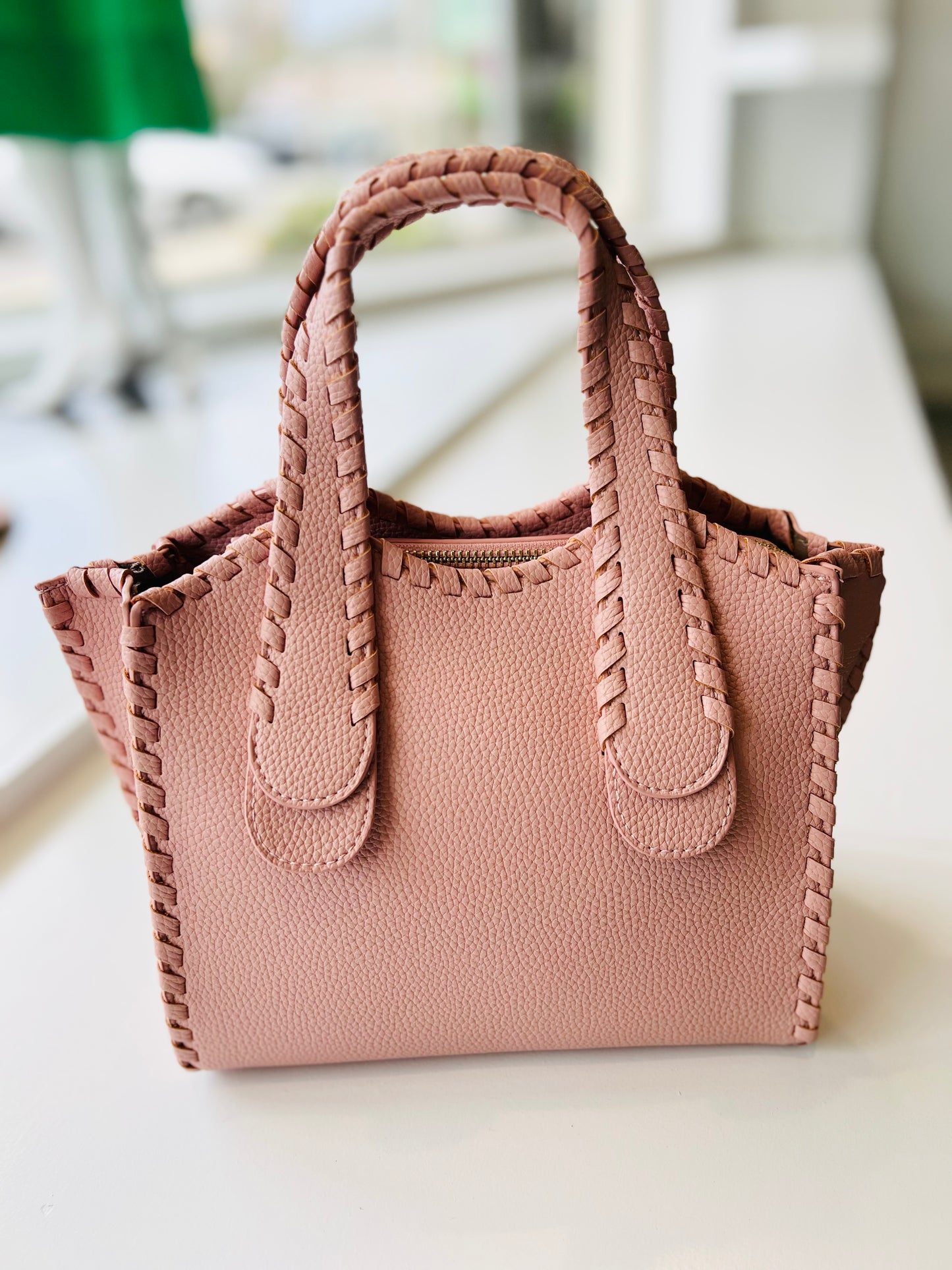 Marla Whipstitch Bag Mauve