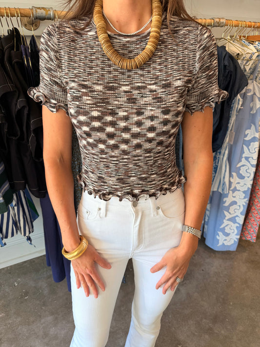Brown Multi Top