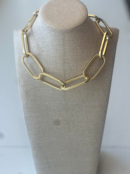 Thin Link Choker Necklace