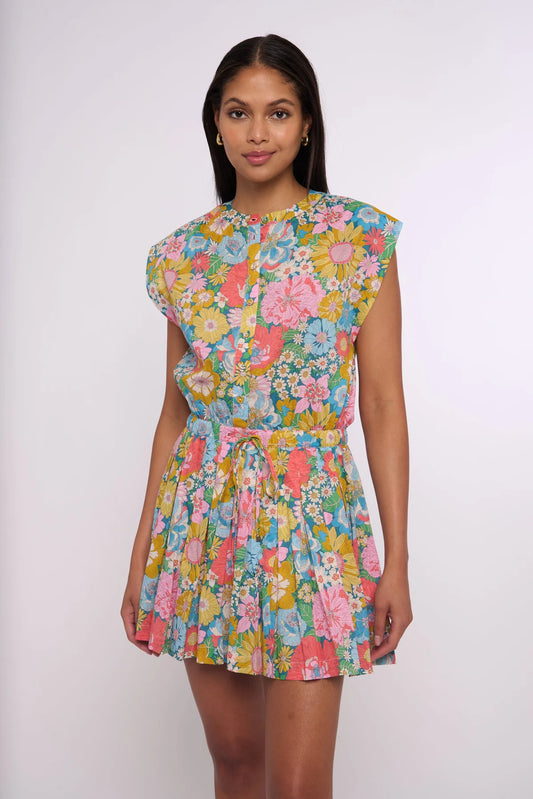 Porto Mini Dress Liberty Print