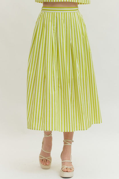 Lime Stripe Top