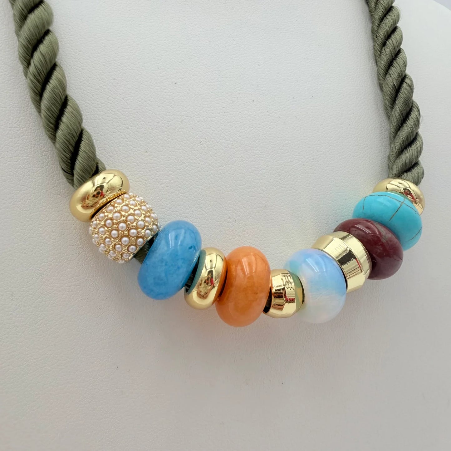 Olive Party Necklace
