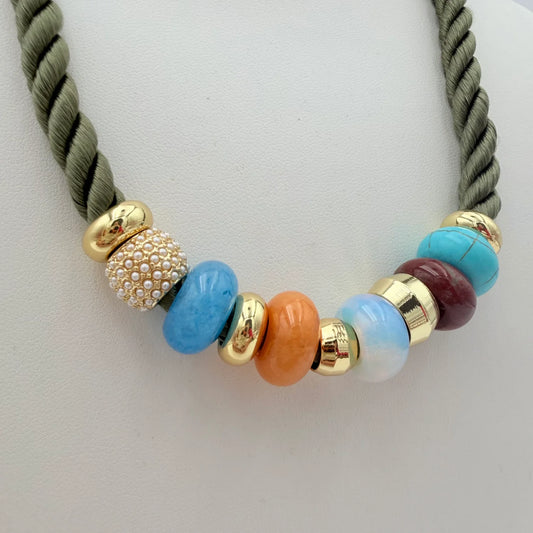 Olive Party Necklace
