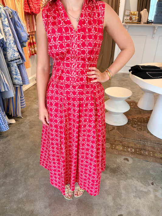 Red Multi Skirt