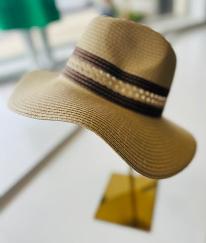 Grace Two Tone Natural Hat