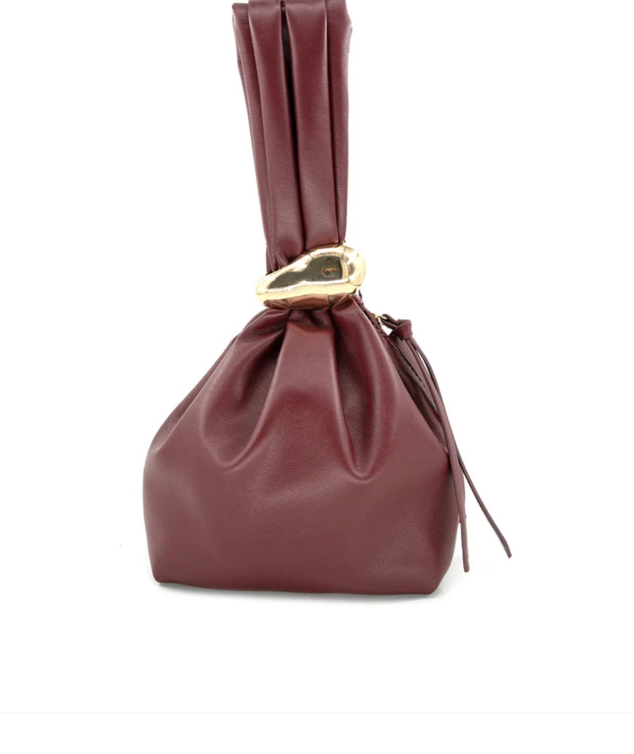Burgundy Hardware Bag