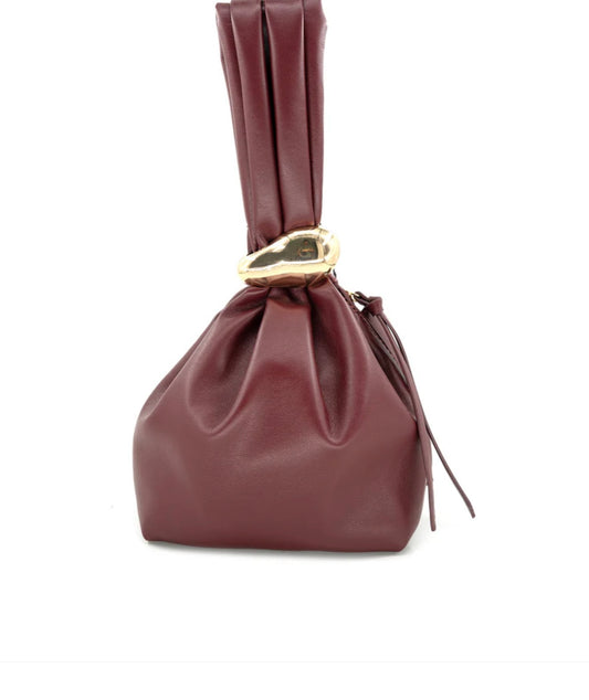 Burgundy Hardware Bag
