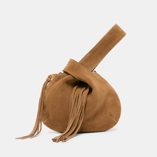 Zury Camel Suede Bag