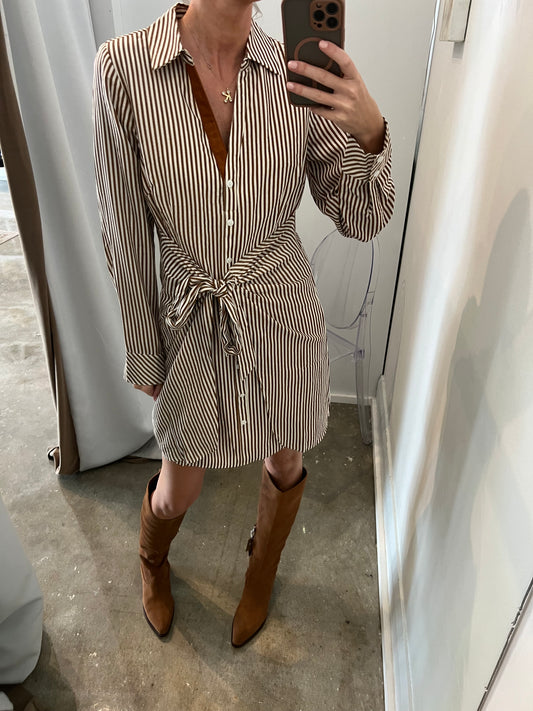 Long Sleeve Striped Dress