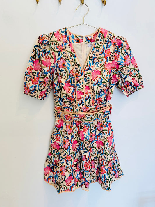 Belted Detail Mini Dress