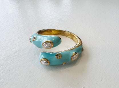 Enamel Gemstone Rings