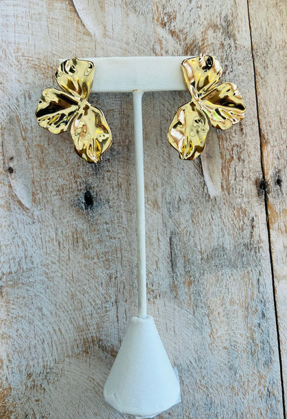 Gold Petals Earrings