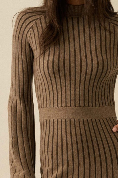 Bell Sleeve Sweater Dress