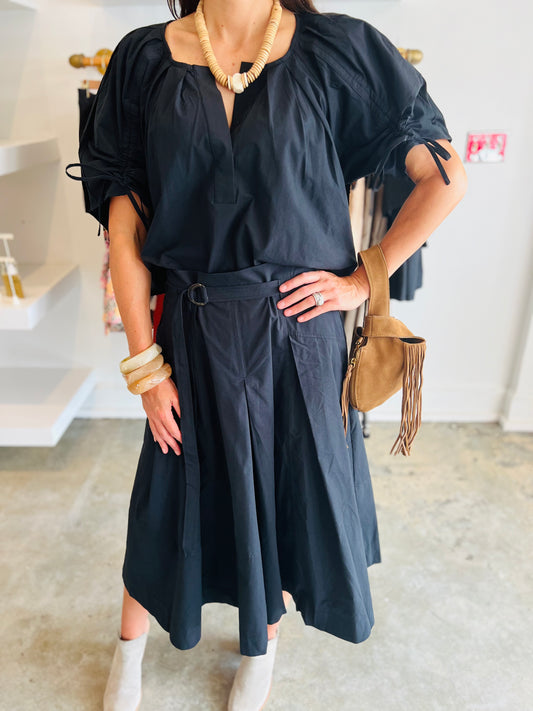 Black Belted Skirt