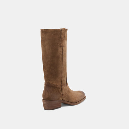 Romie Chocolate Suede Boot