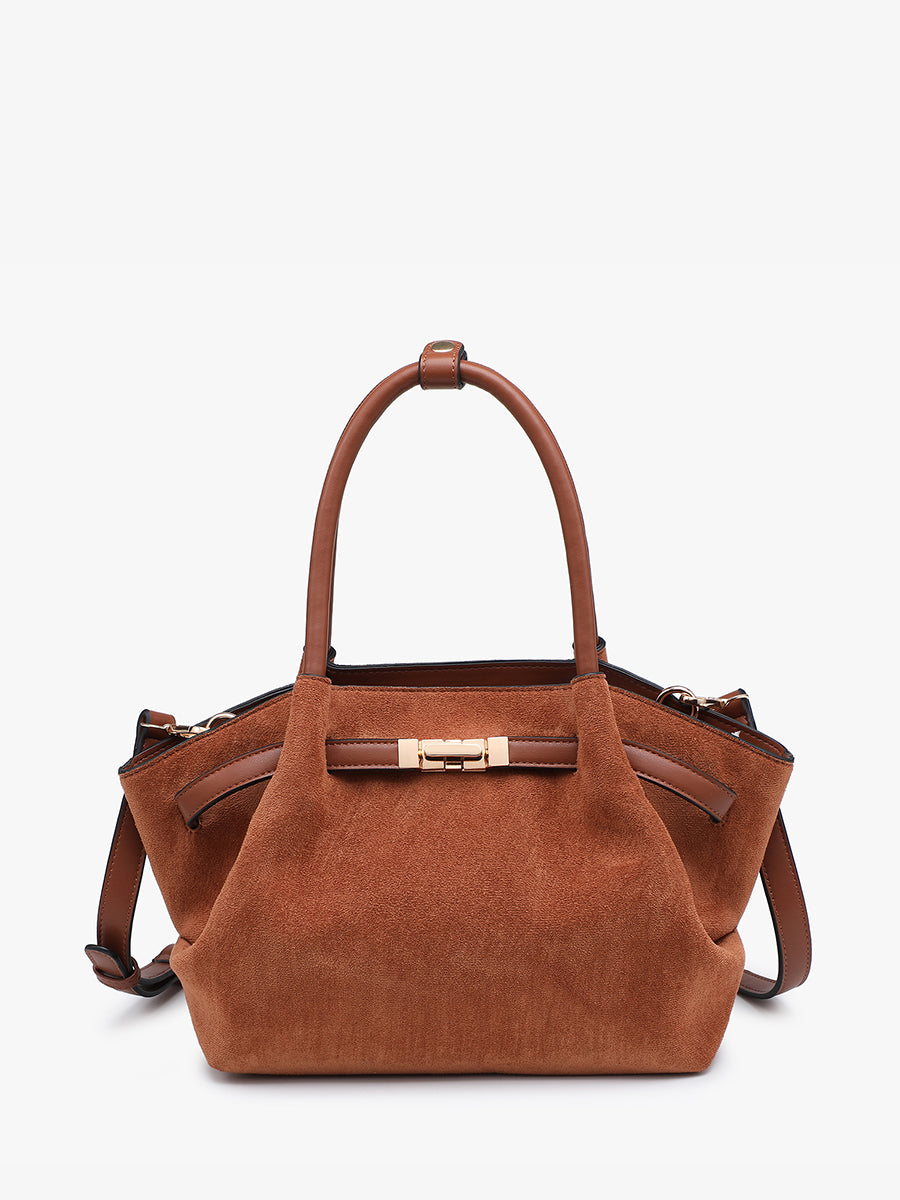 Lucia Bag Brown Suede